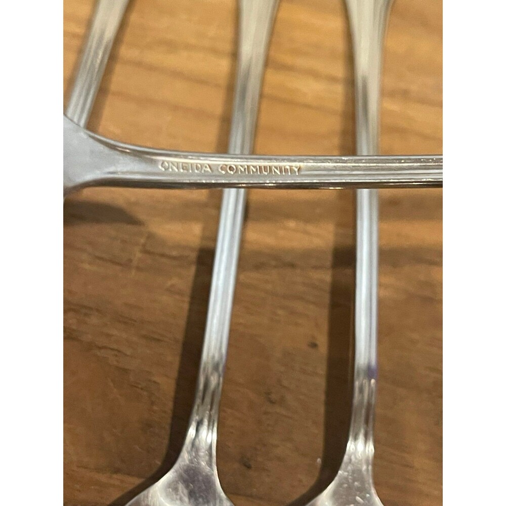 Oneida Community Clarette stainless Long Iced Tea Spoons - Picture 6 of 6